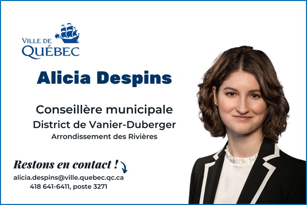 Alicia Despins, Conseillère municipale Vanier-Duberger