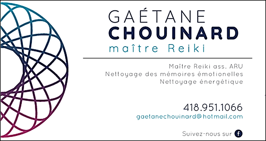 Gaétane Chouinard, maître Reiki