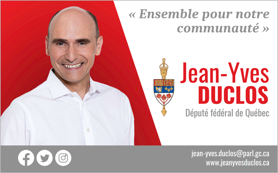 Jean-Yves Duclos, député fédéral de Québec