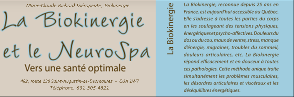 Marie-Claude Bouchard, biokinergie