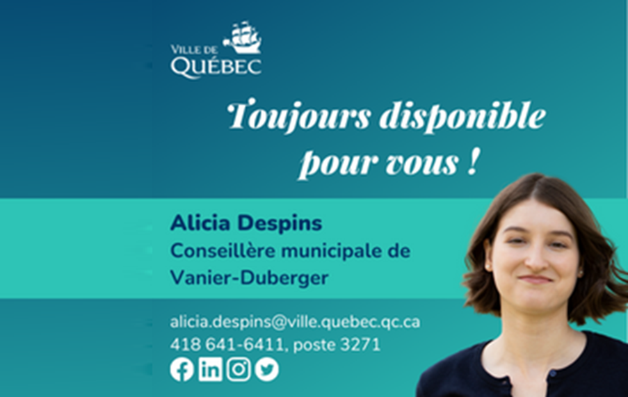 Ville de Québec, Alicia Despins